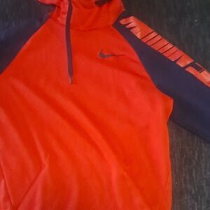 Nike Red and Black Sports Hoodie